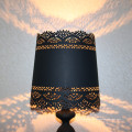 Lampe de chevet de style européen en fer noir